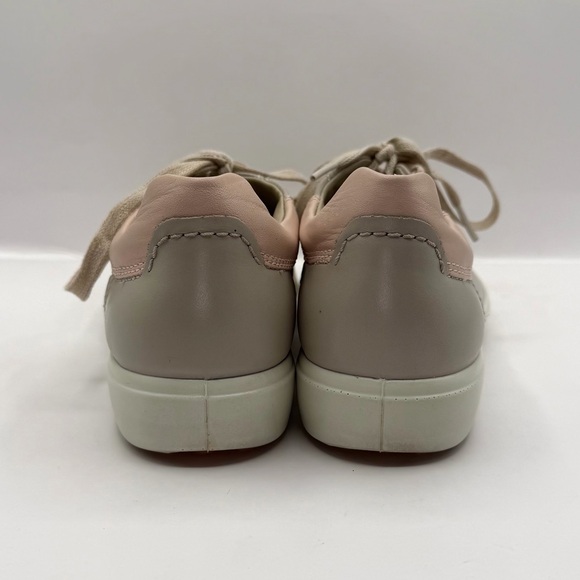 ECCO Soft 7 Women 39 EU 8 US Grey Leather Sneakers New with Factory Defects - Picture 9 of 10